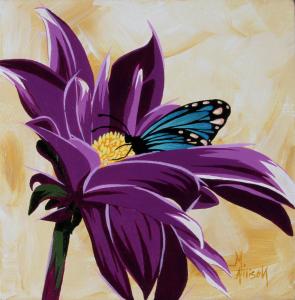 “Blue Butterfly and Daisy”         